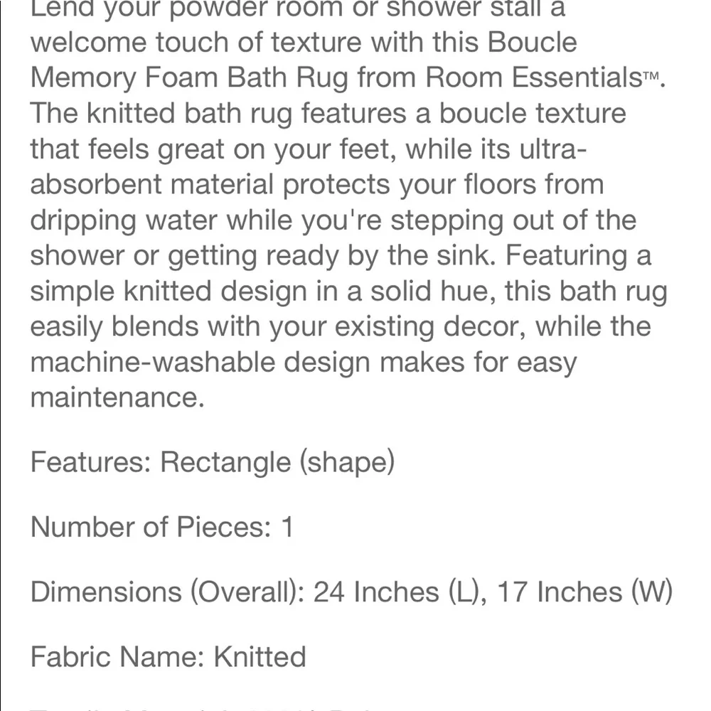 🎁Memory foam bath mat